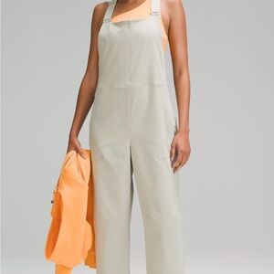 Lululemon WovenAir Overalls in Raw Linen